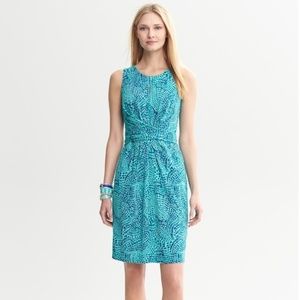Banana Republic x Issa London Blue Wrap Midi Dress